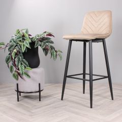 Gaby barkruk velvet 75 cm 2.0