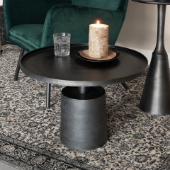 Gamla salontafel antiek zwart