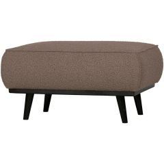 Hocker Statement Bouclé Nougat 80x55 cm