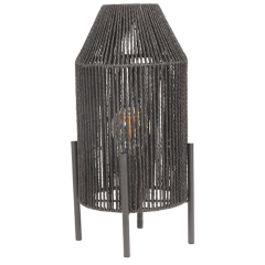 Ibiza tafellamp 18x18x35 cm jute van het woonmerk Label51