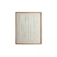 Haipa wandornament 74x2x90 cm - papier-maché crème