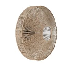 Lyra wandlamp Ø43x43 cm - naturel/mat zwart