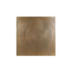 Lolita wandornament 80x1,5x80 cm - antiek brons