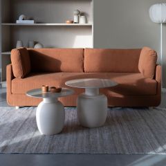 Jazmin bijzettafel 42 cm - beige