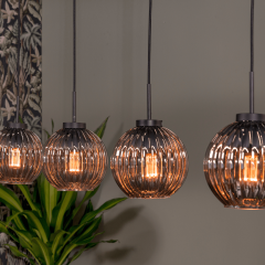 Jillie hanglamp smoke glas 4L van het woonmerk Vurna