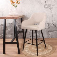 Lenon barkruk 67 cm bouclé