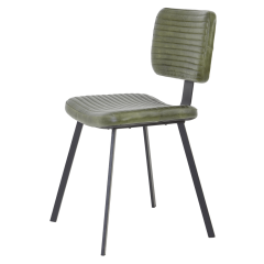 Eetkamerstoel Masana leer zand van het woonmerk Light & Living