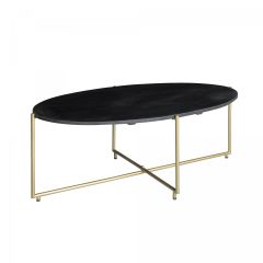 Salontafel Anthony 110 cm - zwart/goud