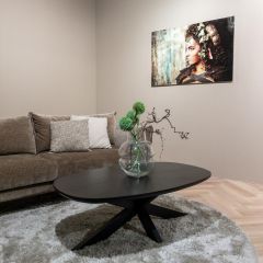 Jesper ovale salontafel - 120 cm - hout van het woonmerk Livingfurn