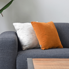 Sierkussen Rib Okergeel