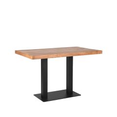 Restauranttafel 120x70x75 cm - straight edge - naturel