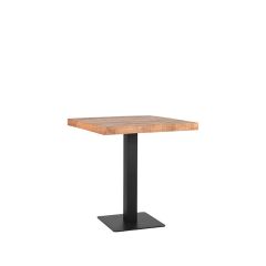 Restauranttafel 70x70x74 cm - straight edge - naturel