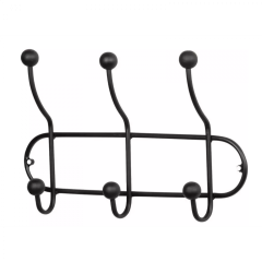 Barb kapstok metaal zwart