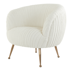 Fauteuil Tilton bouclé crème van het woonmerk Light & Living