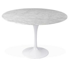 Tulp tafel onderstel voor rond blad | wit mat