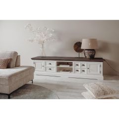 Tower Living Fleur tv-meubel - 220 cm - wit