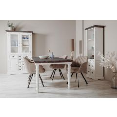 Tower Living Fleur eettafel - 160 cm sierpoot - wit