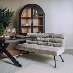 Tower Living Rosora eetkamerbank - 200 cm - beige