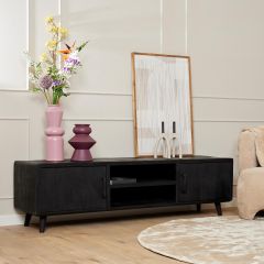 Tv meubel Omaha - 180 cm - zwart