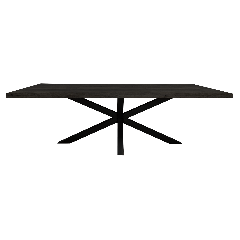 Starfurn Eettafel Denver 160 cm rechthoek - zwart
