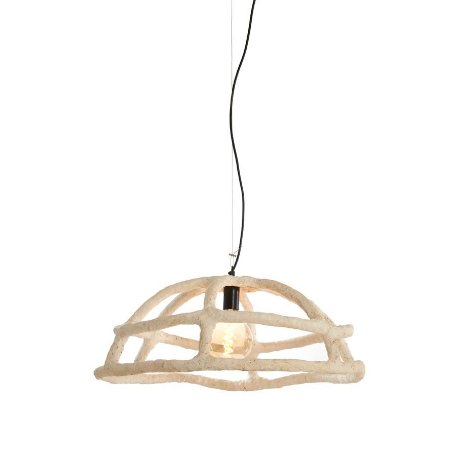 Light & Living Porila hanglamp Ø70x38 cm - crème
