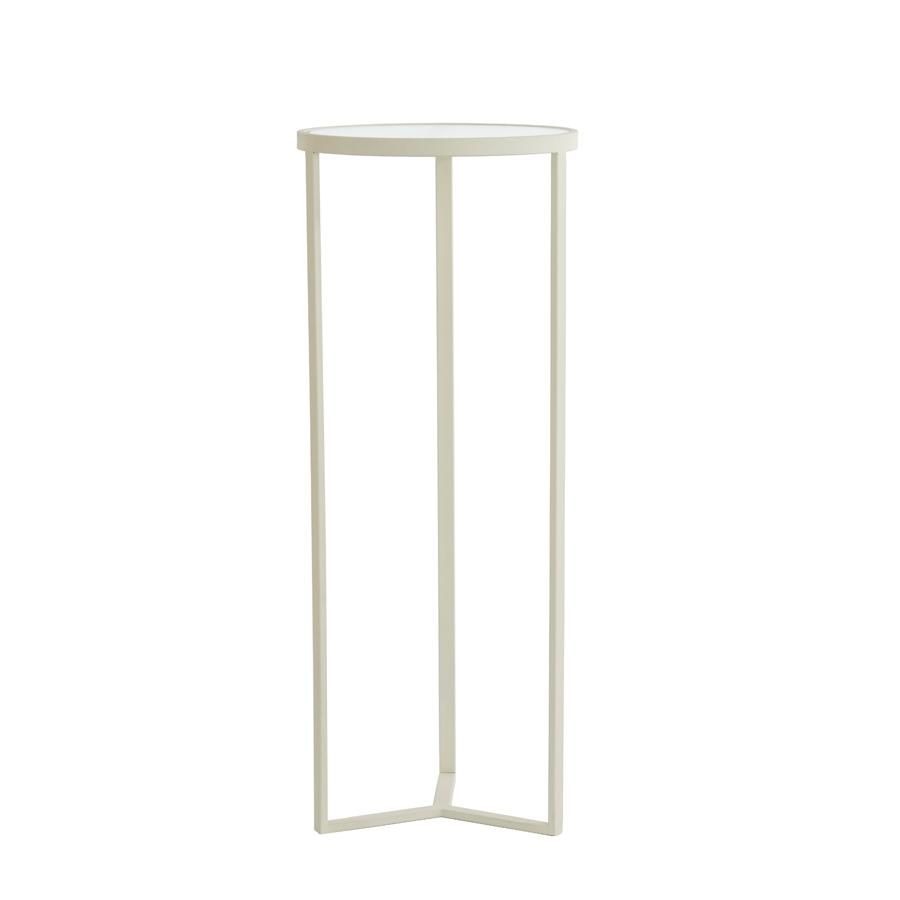 Light & Living Retiro pilaar Ø40x100 cm - rib glas/crème