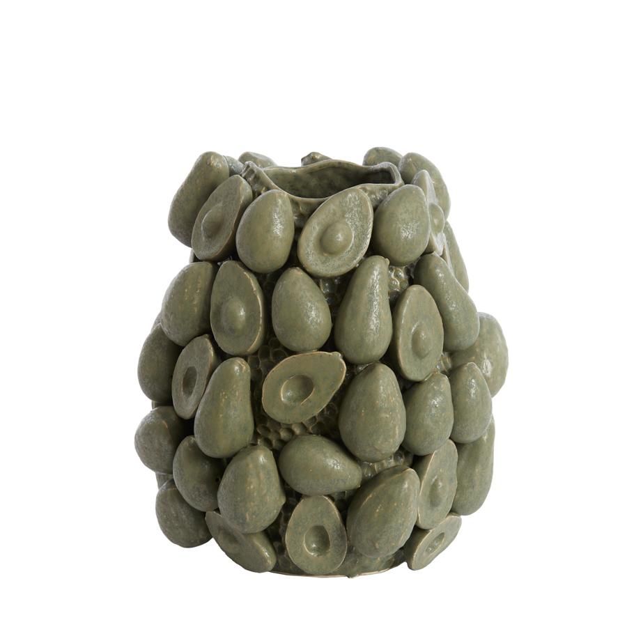 Light & Living Avocado vaas keramiek M