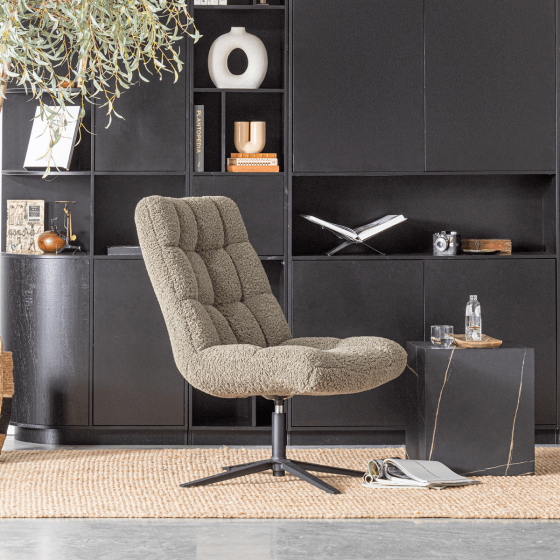 Job draaifauteuil teddy groen