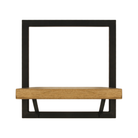 Levels wandplank 32x32 naturel/zwart van het woonmerk HSM Collection