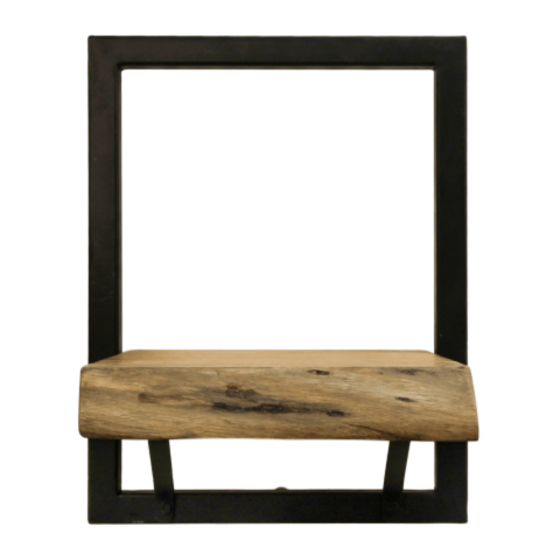 Levels wandplank live edge 25x32 naturel zwart van het woonmerk HSM Collection