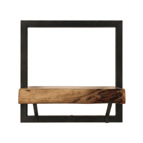 Levels wandplank live edge 32x32 naturel zwart van het woonmerk HSM Collection