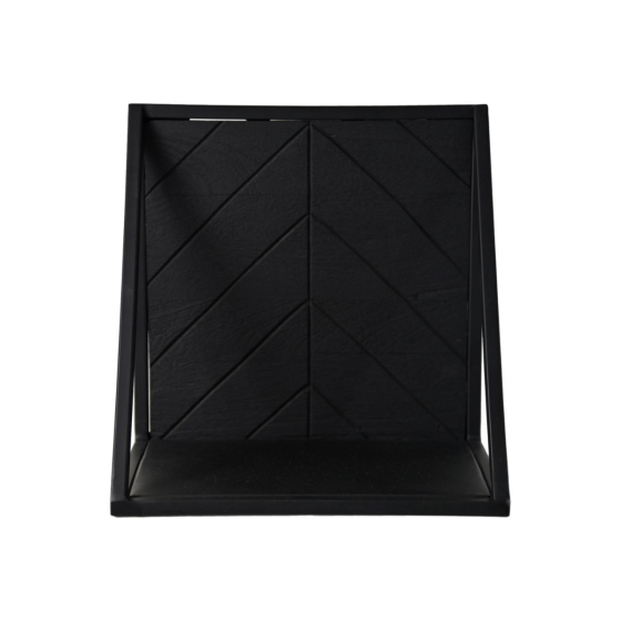 Verona wandplank 30x20x30 mangohout/metaal zwart van het woonmerk HSM Collection