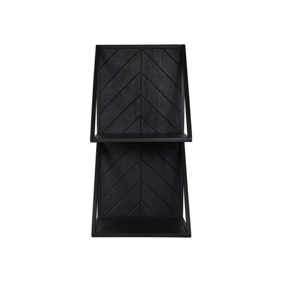 Verona wandplank 30x20x60 mangohout/ijzer zwart van het woonmerk HSM Collection