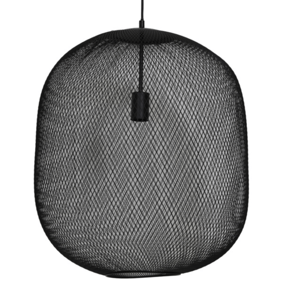 Reilley hanglamp Ø50x56 cm mat zwart van het woonmerk Light&Living