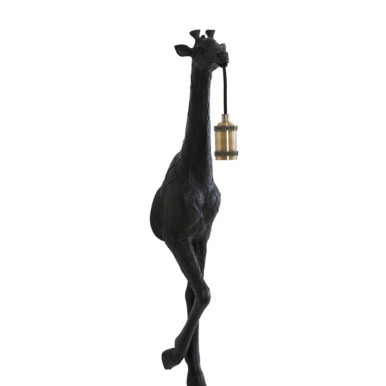 Giraffe wandlamp 24,5x12x75 cm mat zwart van het woonmerk Light&Living