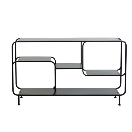 Winston side table 141x37x81,5 cm mat zwart van het woonmerk Light&Living