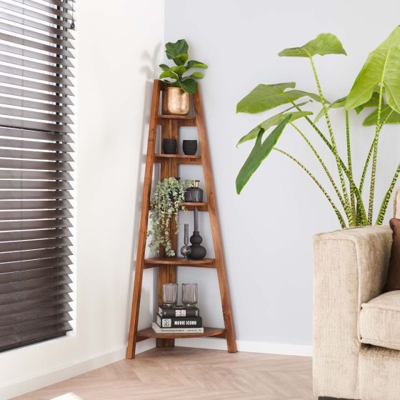 Angelina wandrek hoek acaciahout naturel van het woonmerk Fraaai