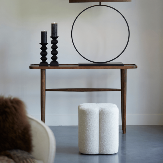 Nalani poef 38x38x45 cm bouclé