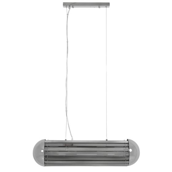 Grayson hanglamp 6L Ø20x80 cm - chroom/smoke