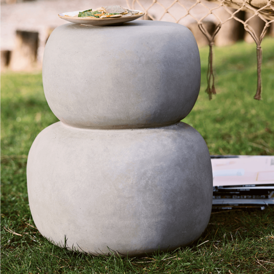 Oda bijzettafel betonlook groen/grijs van het woonmerk Woood