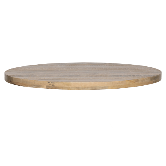 Tablo tafelblad mangohout rond 120 cm van het woonmerk Woood.