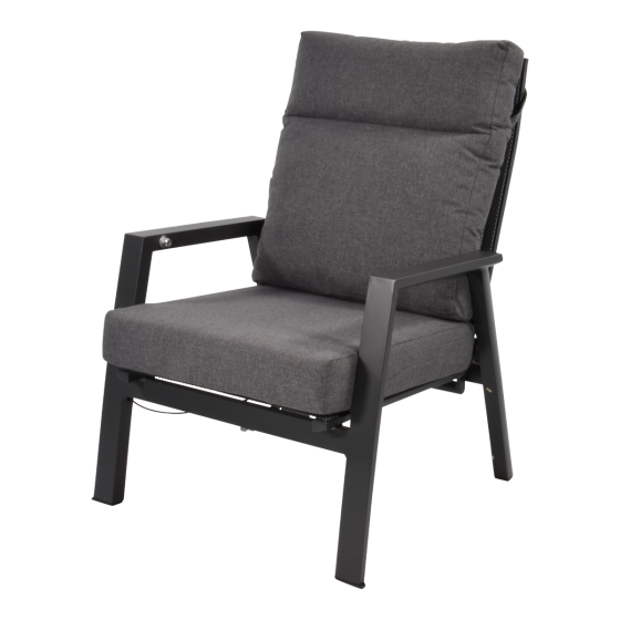 Loungestoel Ohio - grijs