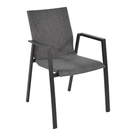 Stapelstoel Fardau nuance - zwart