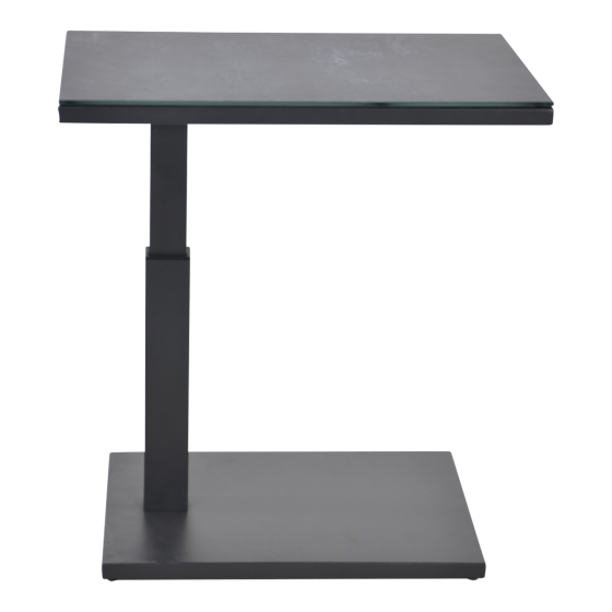 Bijzettafel verstelbaar Bandol nuance - antraciet