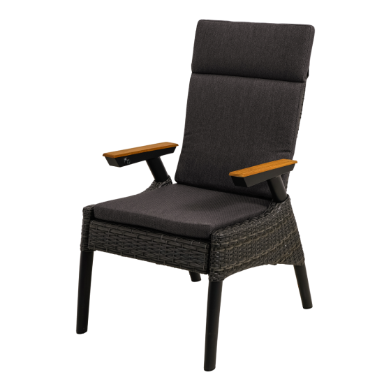 Tuinstoel Florence Forte - zwart