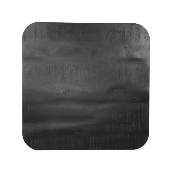 Restaurant/Bartafel Blad Vierkant Sloppy Edge 70x70 cm - zwart