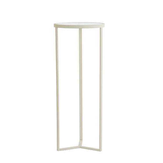 Retiro pilaar Ø40x100 cm - rib glas/crème