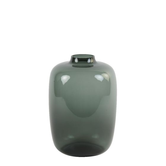 Keira vaas Ø25x35 cm - glas grijs