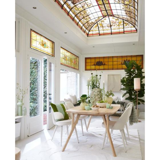 Quenza eettafel 220x100x76 cm - mangohout naturel