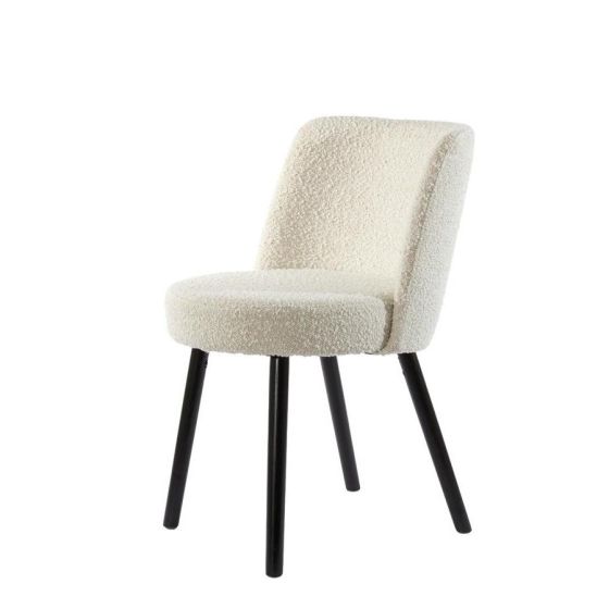 Eckley eetkamerstoel bouclé